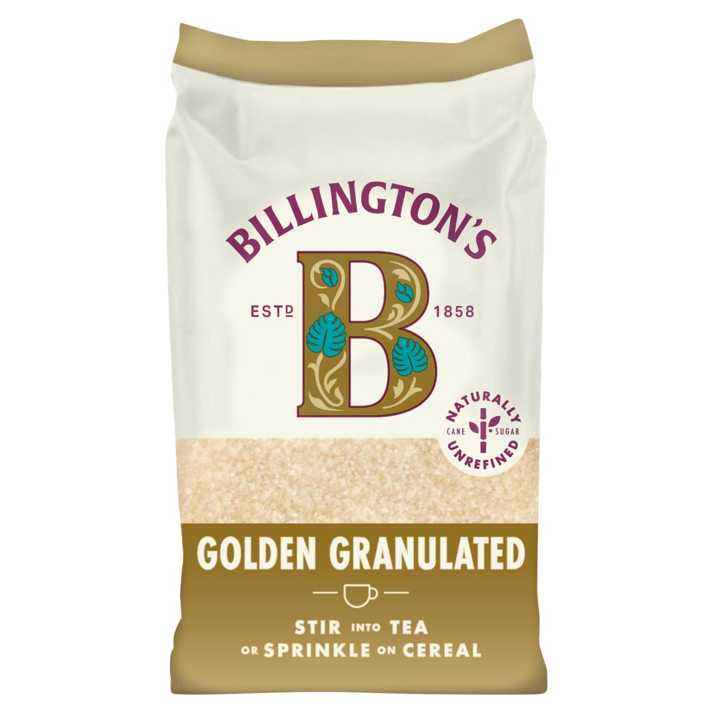 Billington's Golden Granulated Natural Unrefined Cane Sugar 1kg