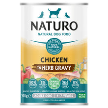 Naturo Natural Dog Food Chicken in Herb Gravy Adult Dog 1-7 Years 390g