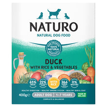 Naturo Natural Dog Food Duck with Rice & Vegetables Adult Dog 1-7 Years 400g