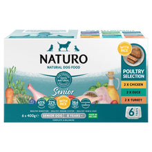 Naturo Natural Dog Food Senior Poultry Selection 8 Years + 6 x 400g