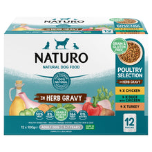 Naturo Poultry Selection in Herb Gravy Adult Dog 1-7 Years 12 x 100g