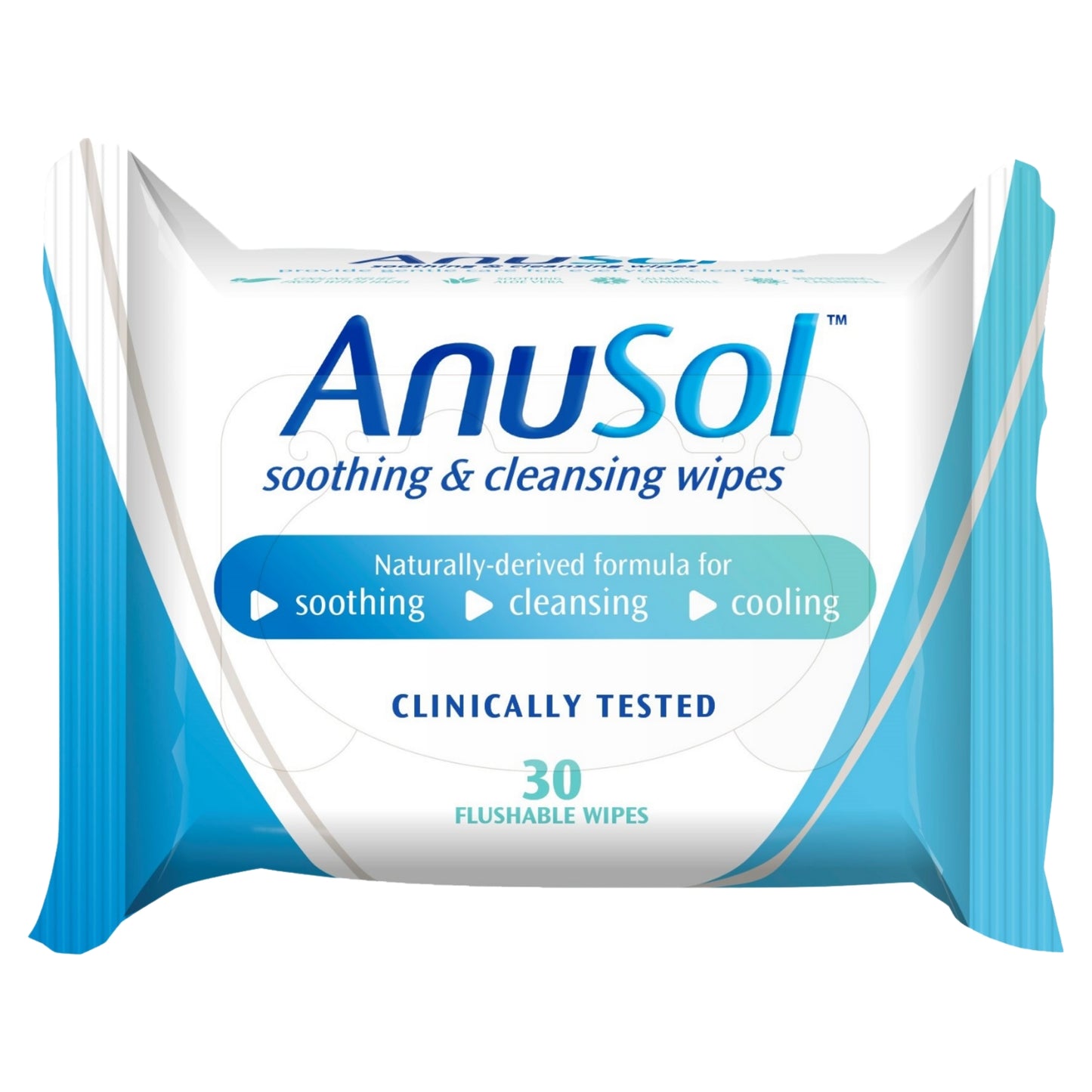 Anusol Soothing & Cleansing Flushable Wipes for Haemorrhoids and Piles Treatment 30 Pack
