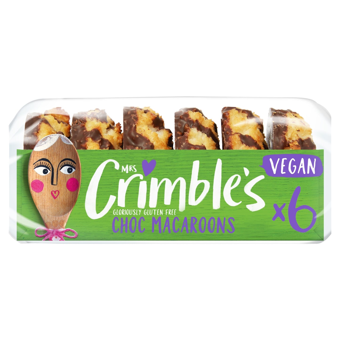 Mrs Crimble 6 Vegan Gluten Free Choc Macaroons