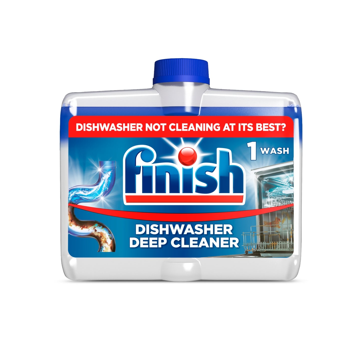 Finish Dishwasher Deep Cleaner, Fresh, 250ml