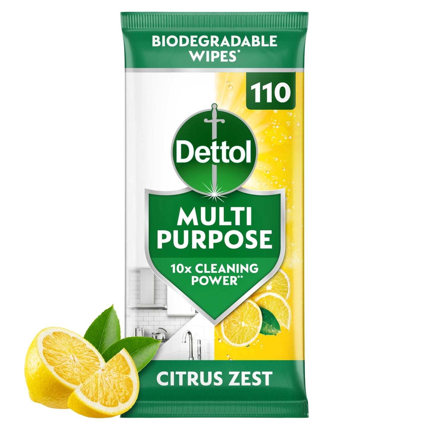 Dettol Multi Purpose Wipes Citrus Zest 110