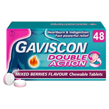Gaviscon Double Action Mixed Berries Flavour 48 Chewable Tablets