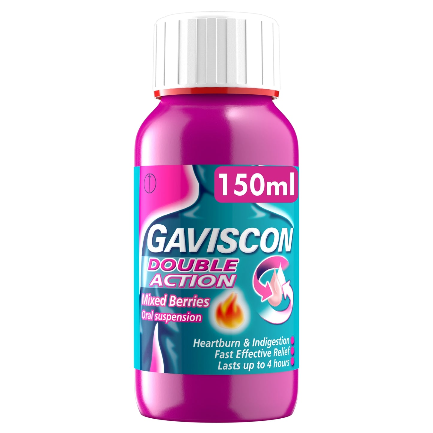 Gaviscon Double Action Mixed Berries Flavour Oral Suspension 150ml