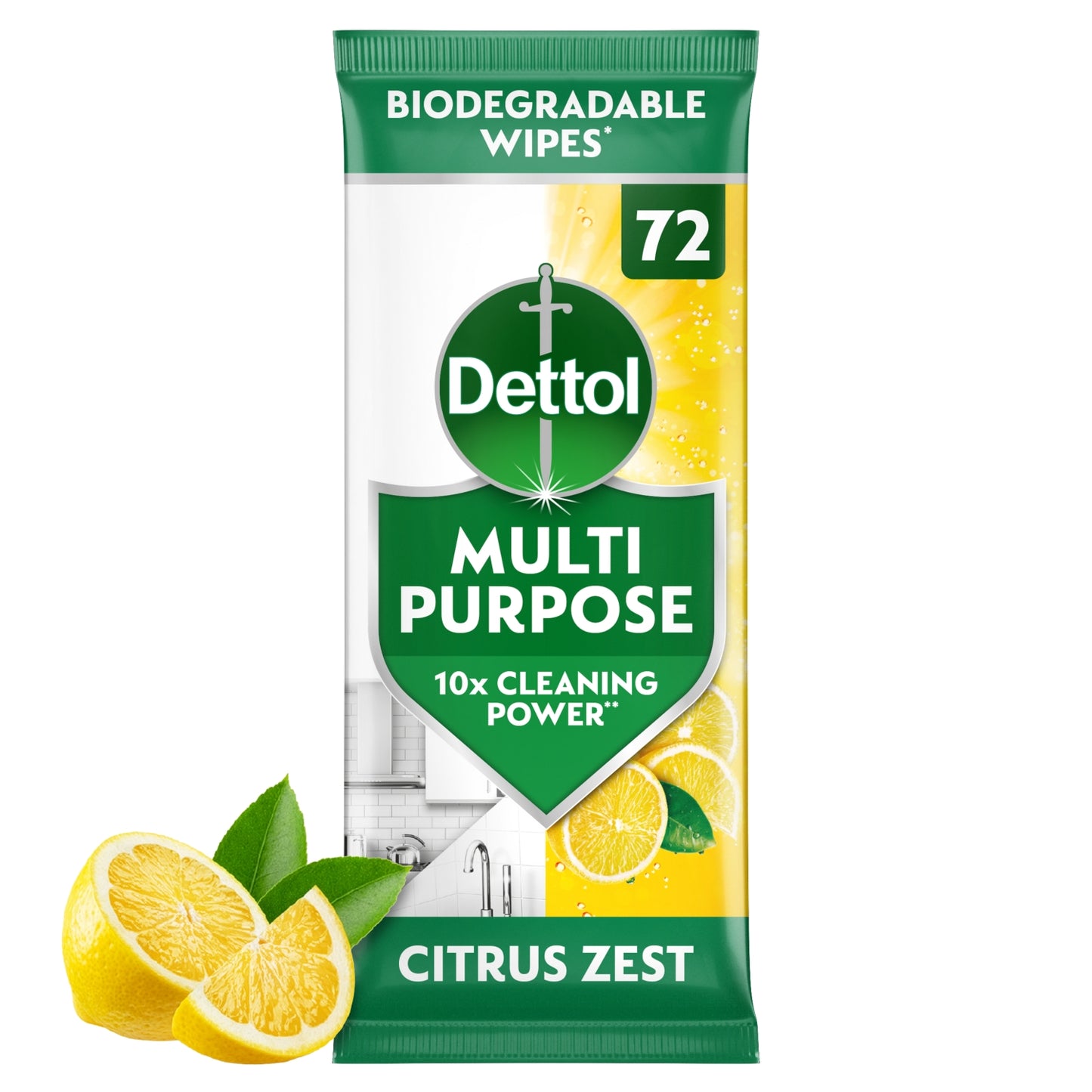 Dettol Multi Purpose Wipes Citrus Zest 72