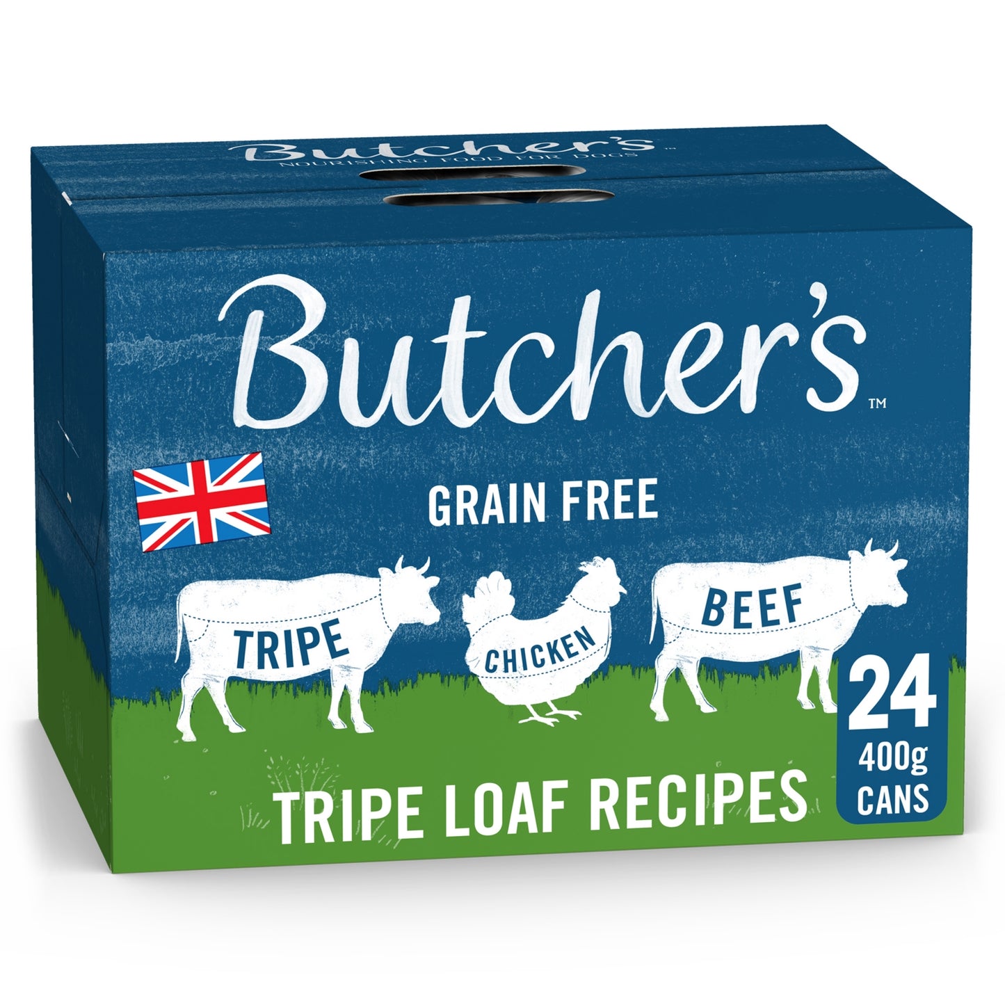 Butcher's Nourishing Food for Dogs Tripe Loaf Recipes 24 x 400g