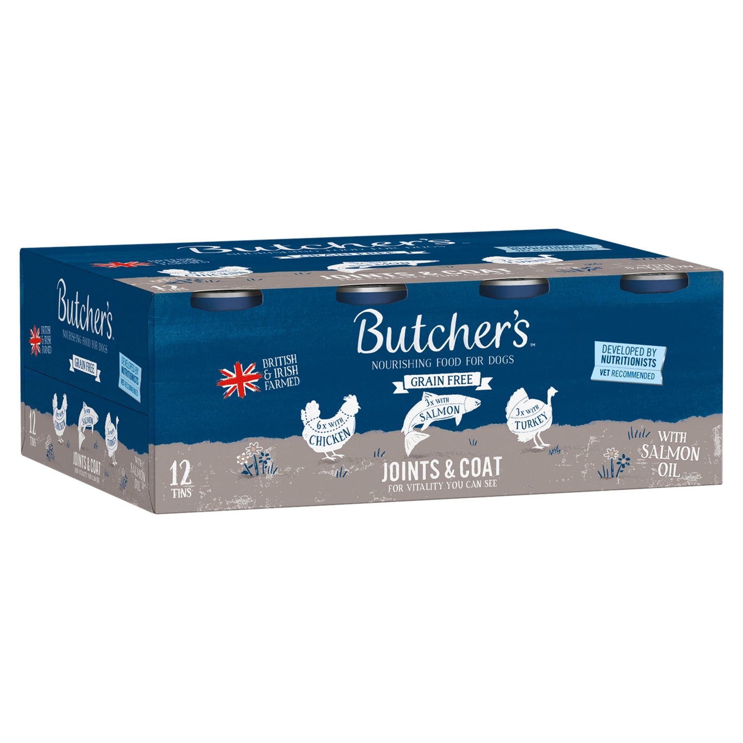 Butcher's Joints & Coat Dog Food Tins 12 x 390g