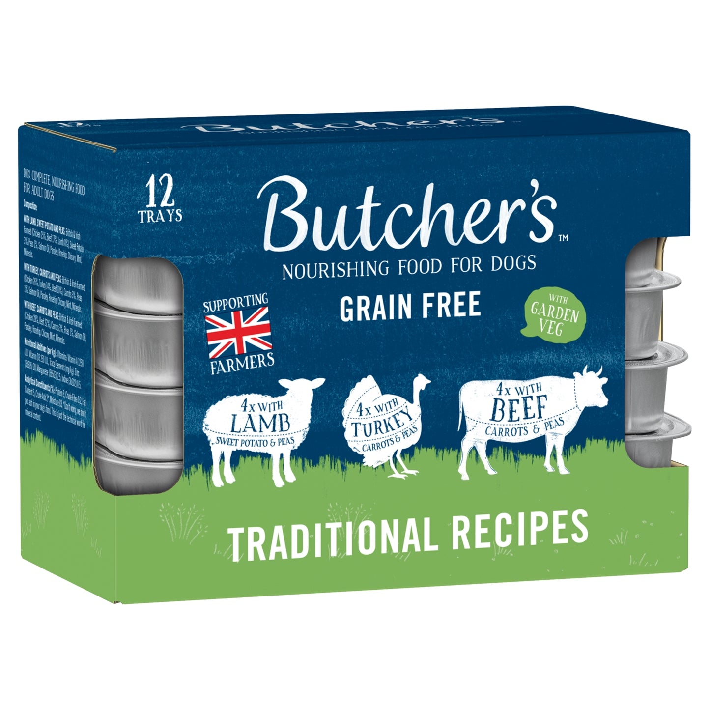 Butcher's Grain Free Traditional Recipes Nourishing Food for Dogs 12 x 150g