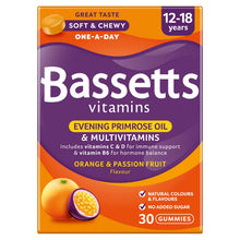 Bassetts Vitamins Evening Primrose Oil & Multivitamins Orange & Passion Fruit 12-18 Years 30 Gummies