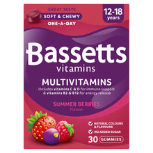 Bassetts Soft & Chewy Multivitamins Summer Berries Flavour 30 Gummies 12-18 Years