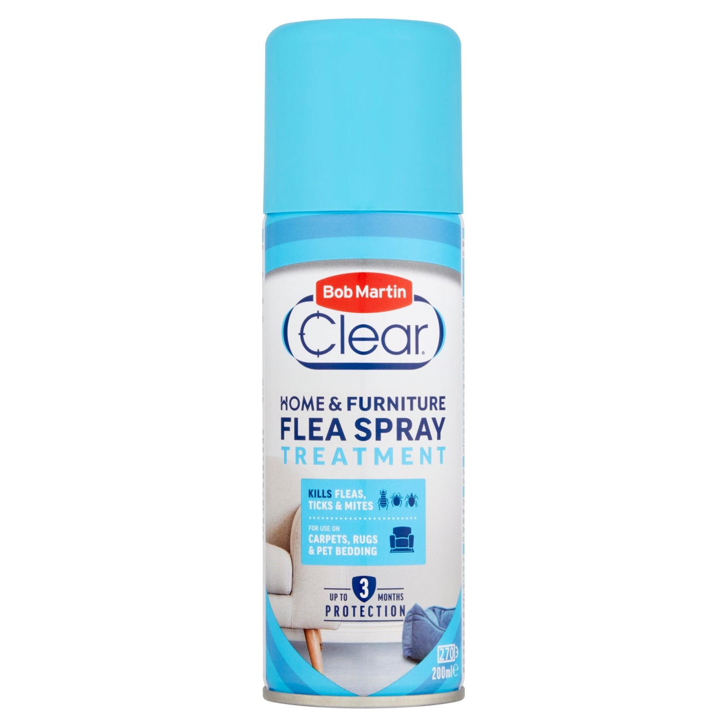 Bob Martin Clear Home & Furniture Flea & Tick Spray Treatment 200ml