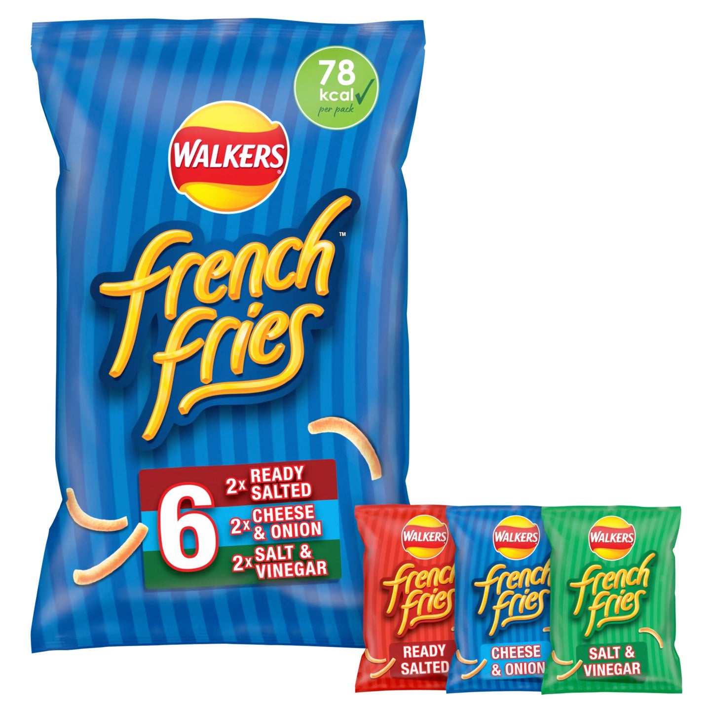 Walkers French Fries Variety Multipack Snacks 6x18g