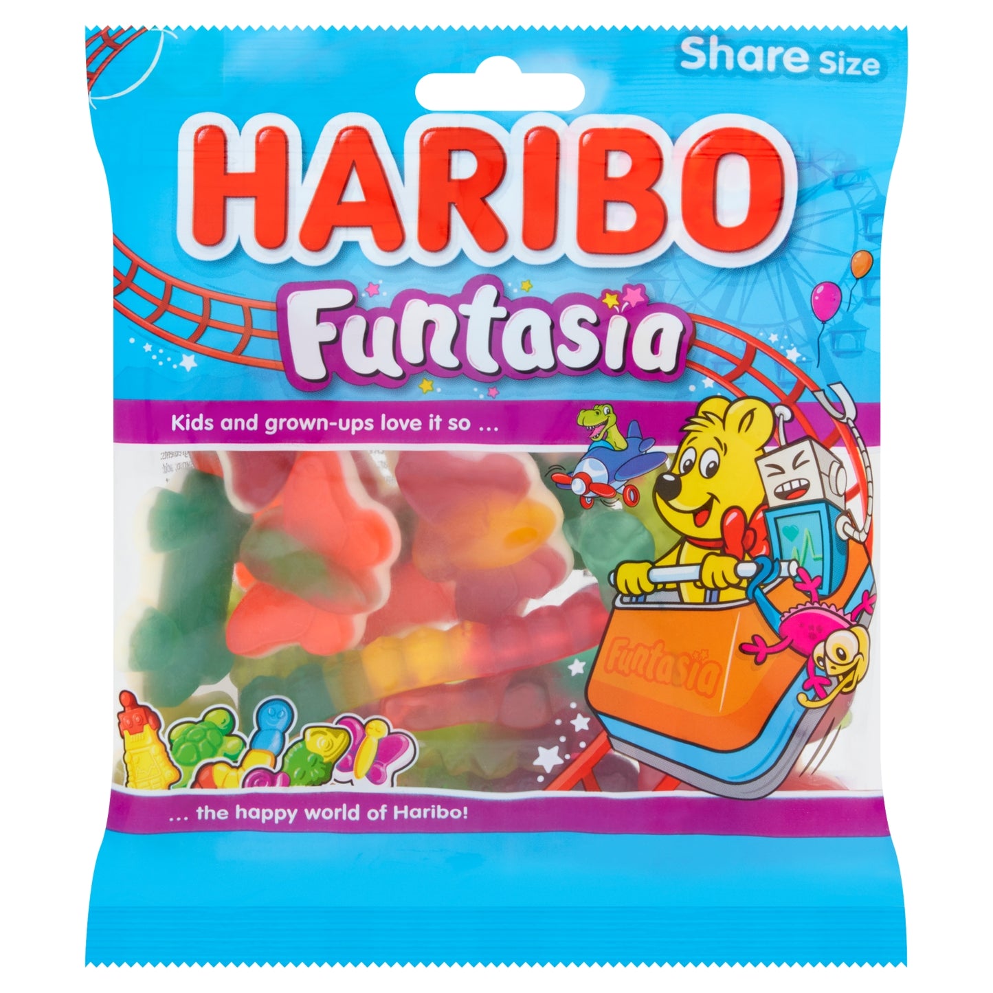 Haribo Funtasia Jelly & Foam Sweets Sharing Bag 150g
