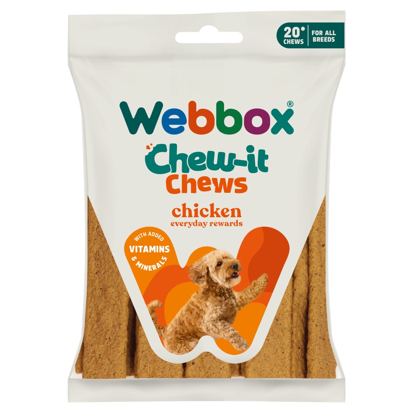 Webbox 20 Chomping Chews Chicken 200g