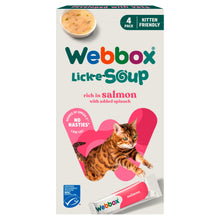 Webbox Lick-e-Soup Rich in Salmon 4 x 20g (80g)