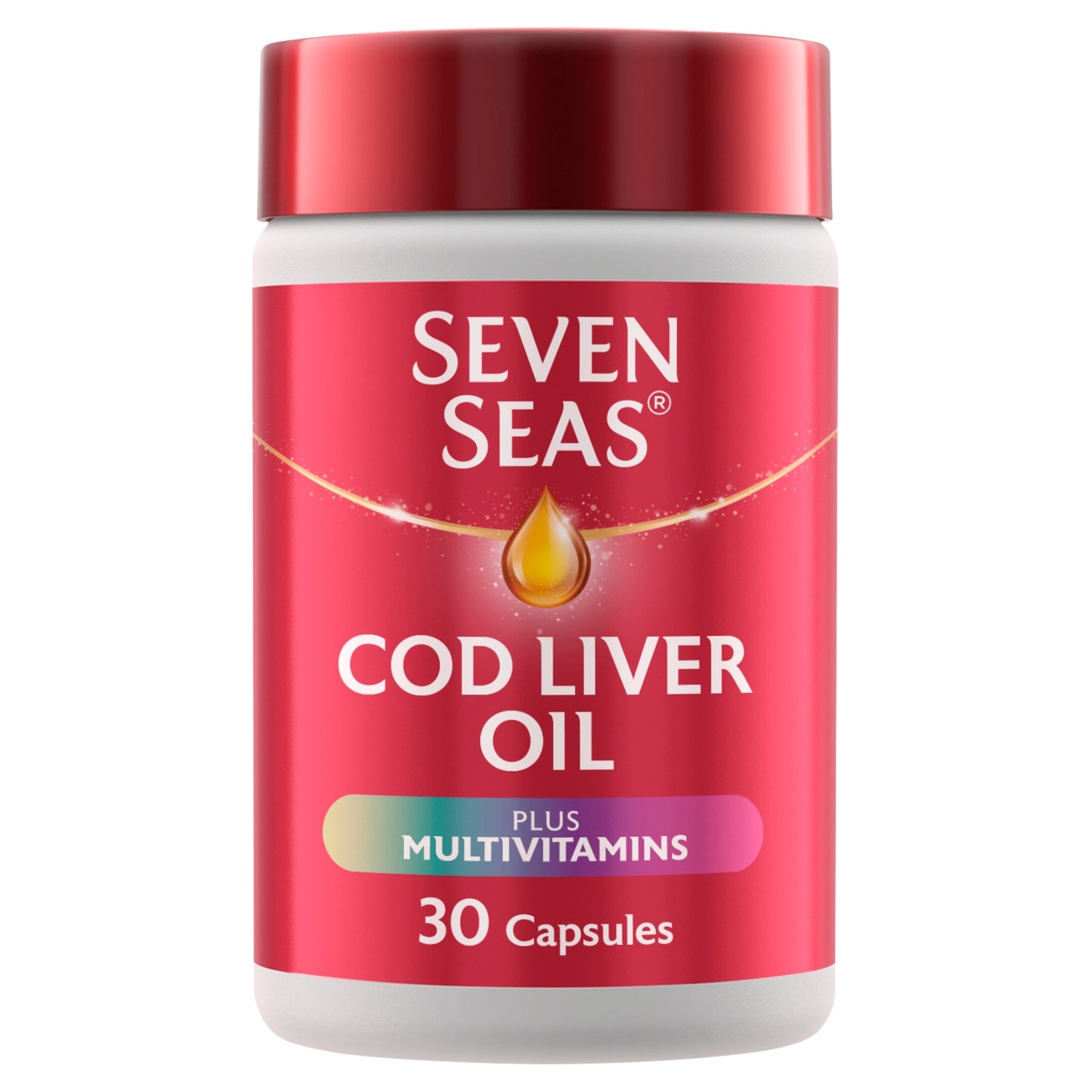 Seven Seas Omega-3 Fish Oil Plus Cod Liver Oil One-a-Day 30 Capsules