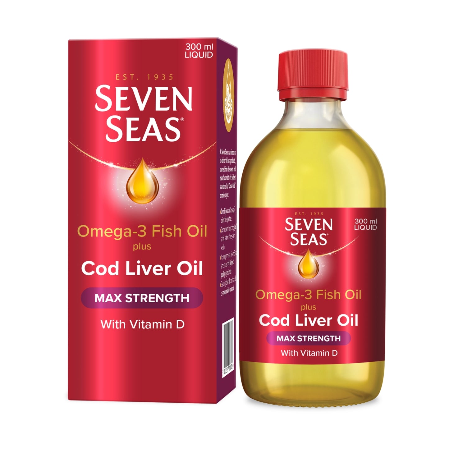 Seven Seas Omega-3 Cod Liver Oil Max Strength 300ml