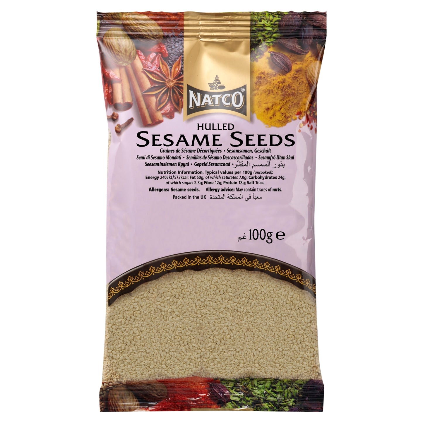 Natco Hulled Sesame Seeds 100g