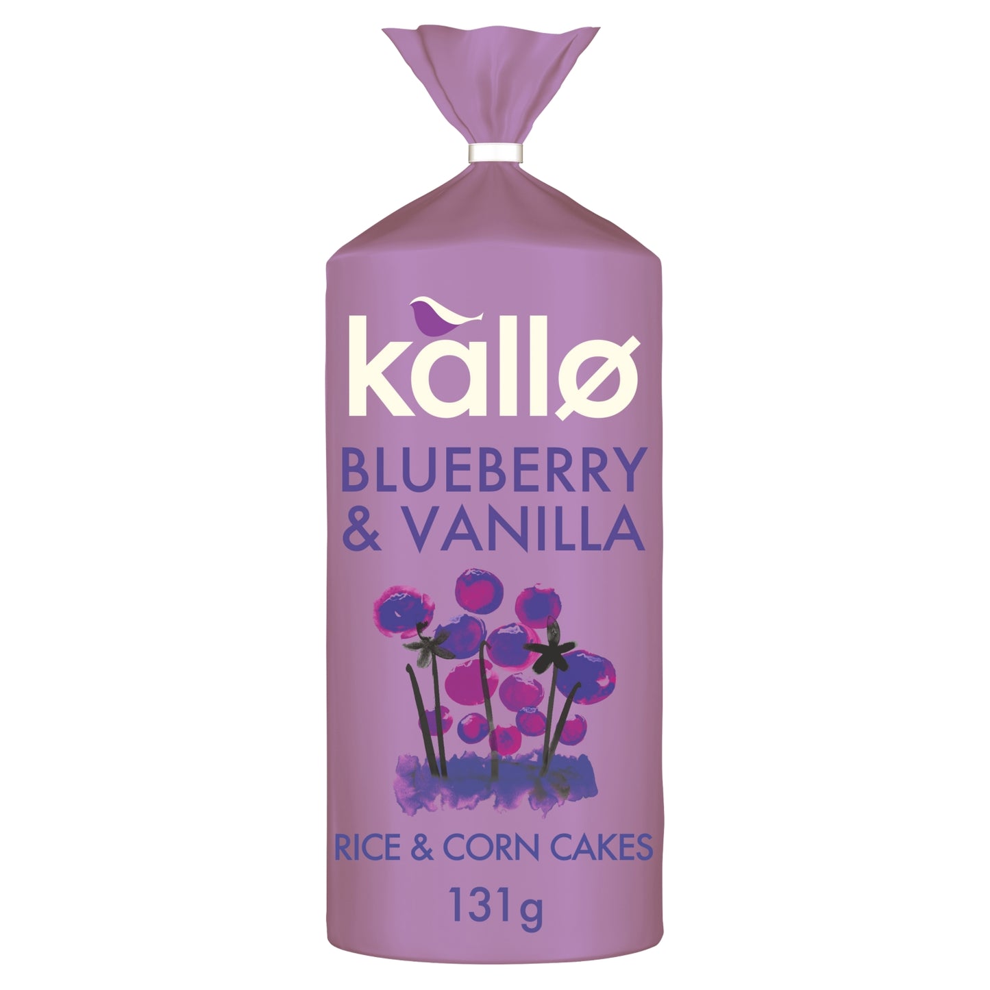 Kallo Blueberry & Vanilla Wholegrain Rice & Corn Cakes 131g