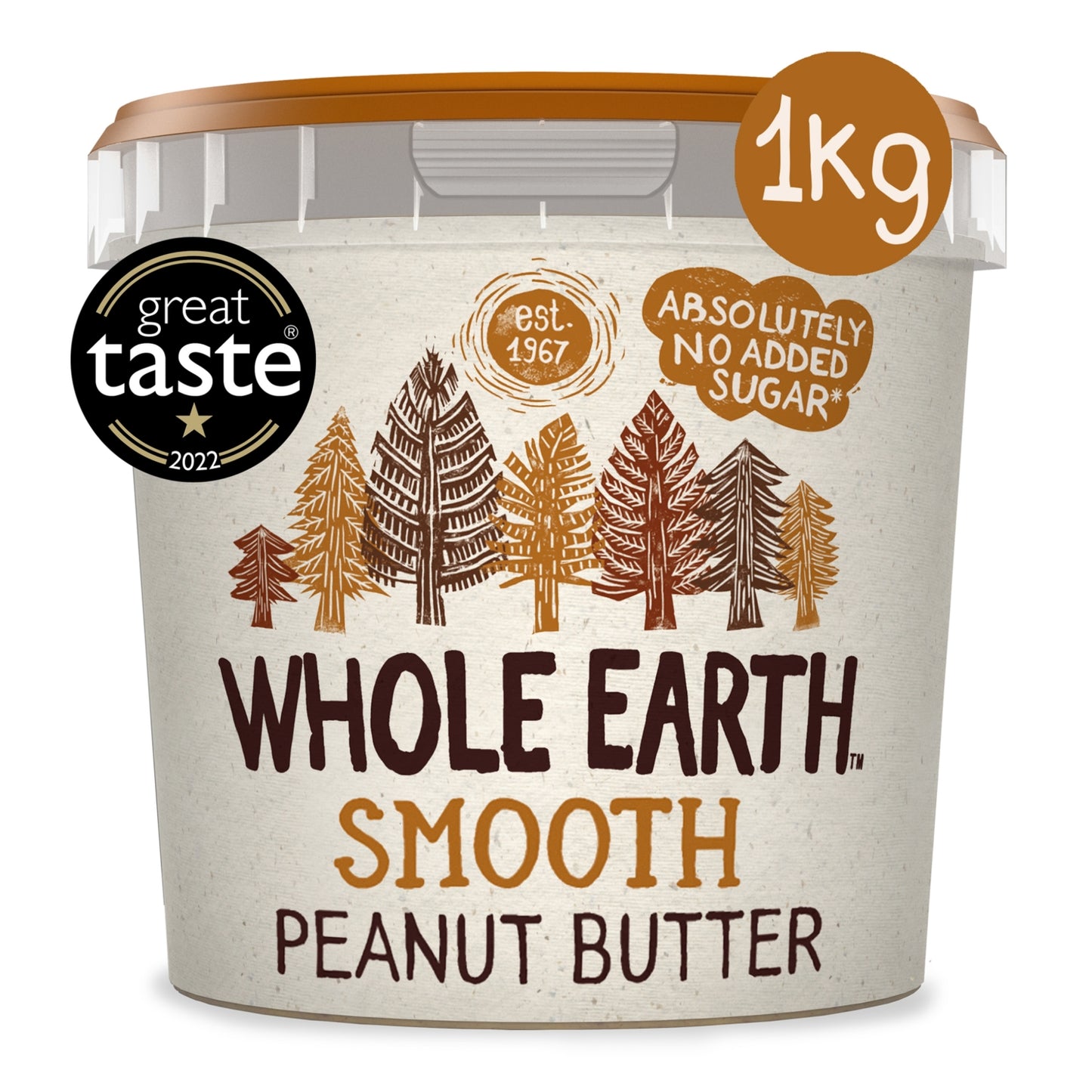 Whole Earth Original Smooth Peanut Butter 1kg