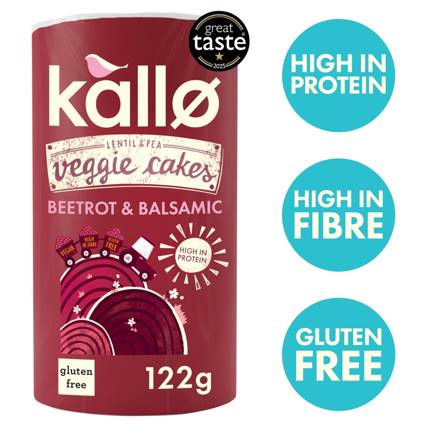 Kallo Beetroot & Balsamic Veggie Cakes 122g