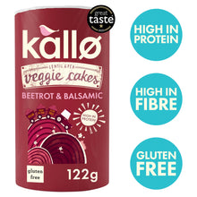 Kallo Beetroot & Balsamic Veggie Cakes 122g
