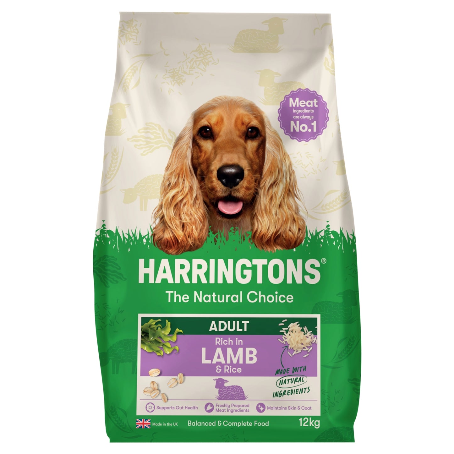 Harringtons Rich in Lamb & Rice Dry Adult Dog Food 12kg
