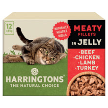 Harringtons Wet Cat Food Pouches Meat in Jelly 12x85g