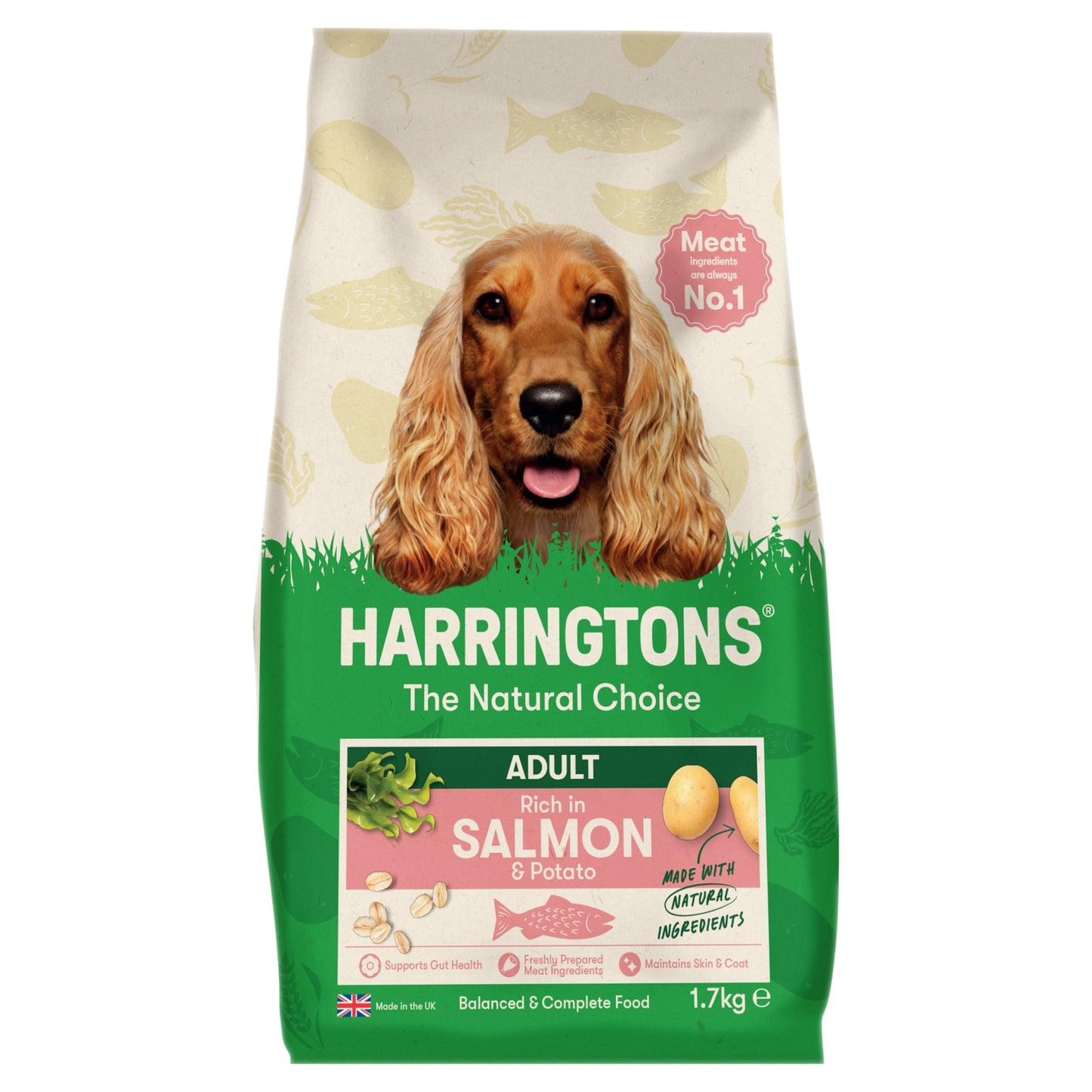 Harringtons Rich in Salmon & Potato Dry Adult Dog Food 1.7kg