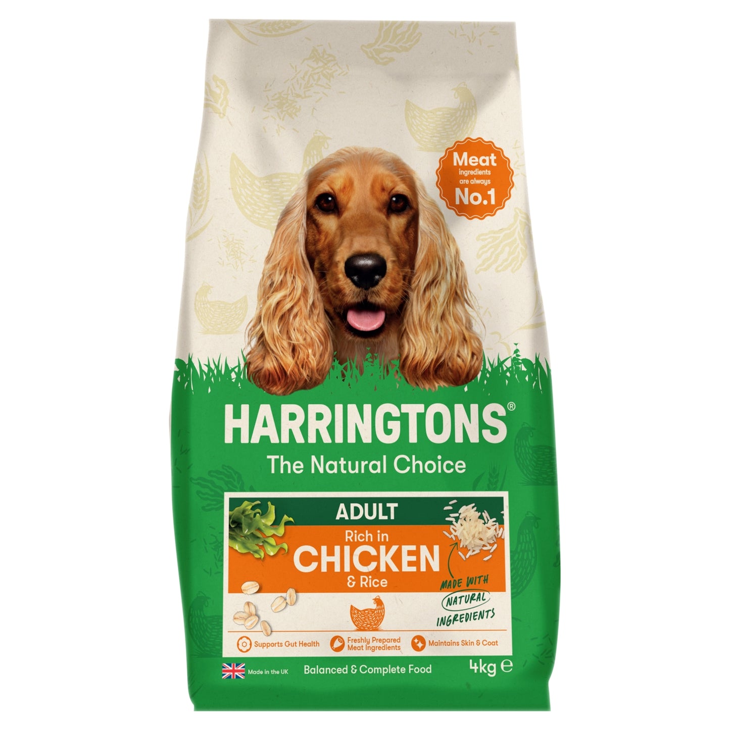 Harringtons Rich in Chicken & Rice Dry Adult Dog Food 4kg