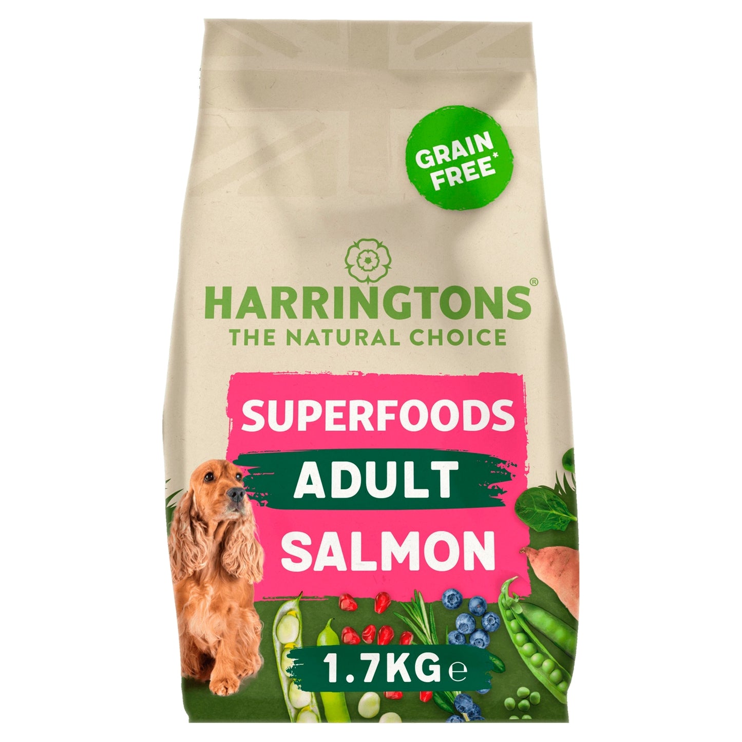 Harringtons Superfoods Grain Free Dry Dog Food – Salmon 1.7kg
