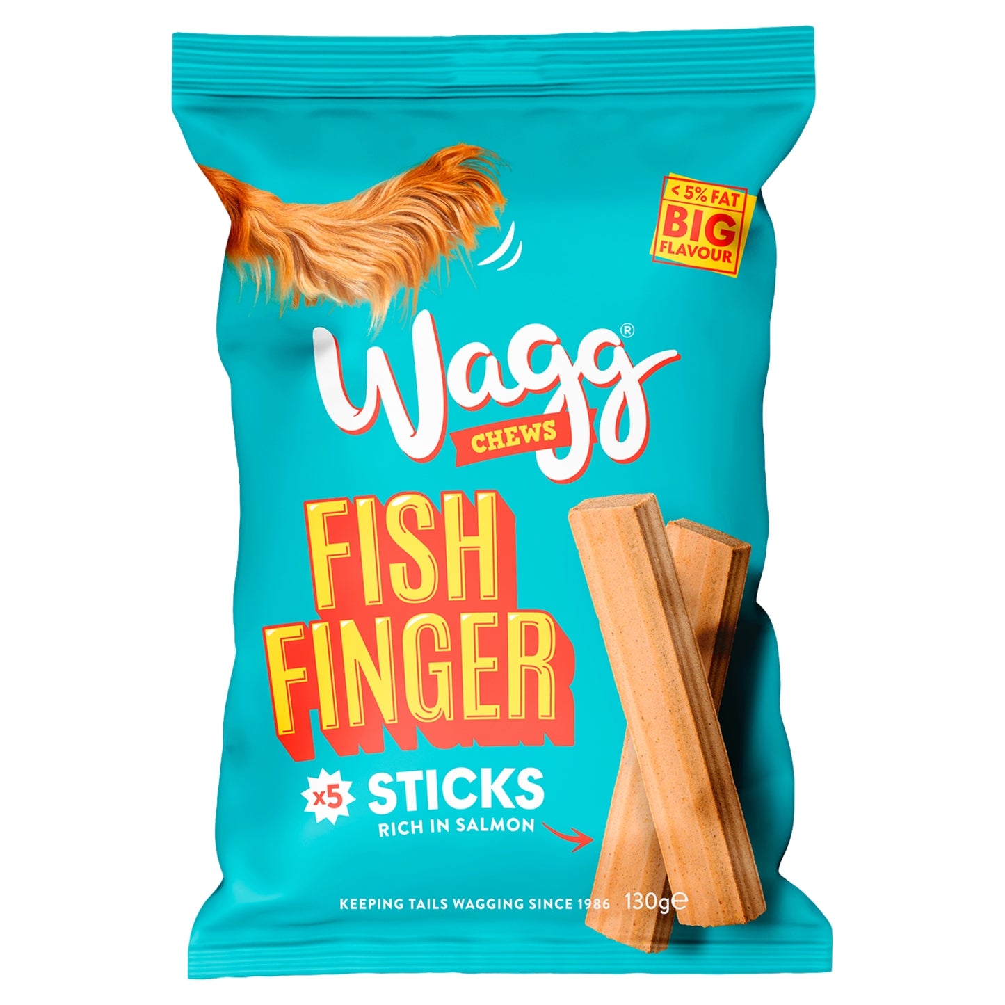 Wagg Chews Fish Fingers Sticks 130g