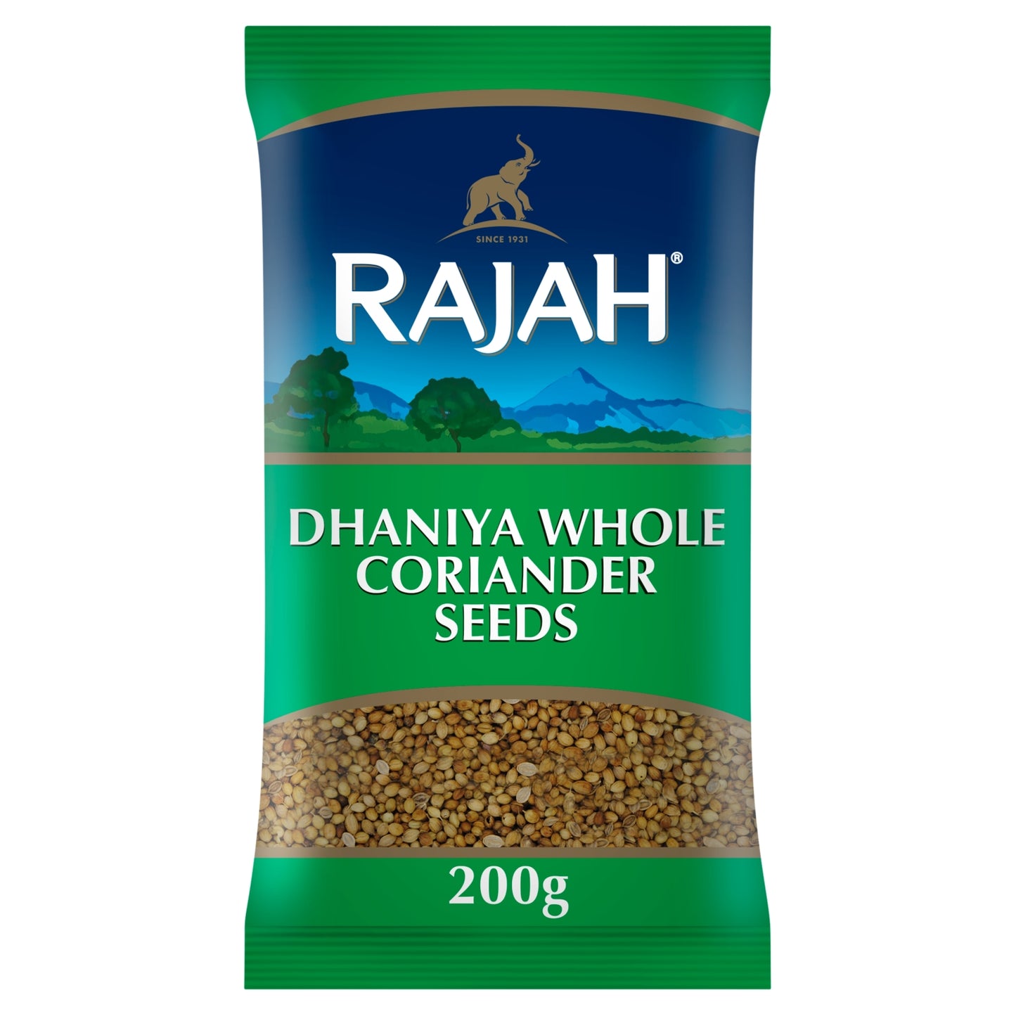 Rajah Dhaniya Coriander Seeds Whole Spices 200g