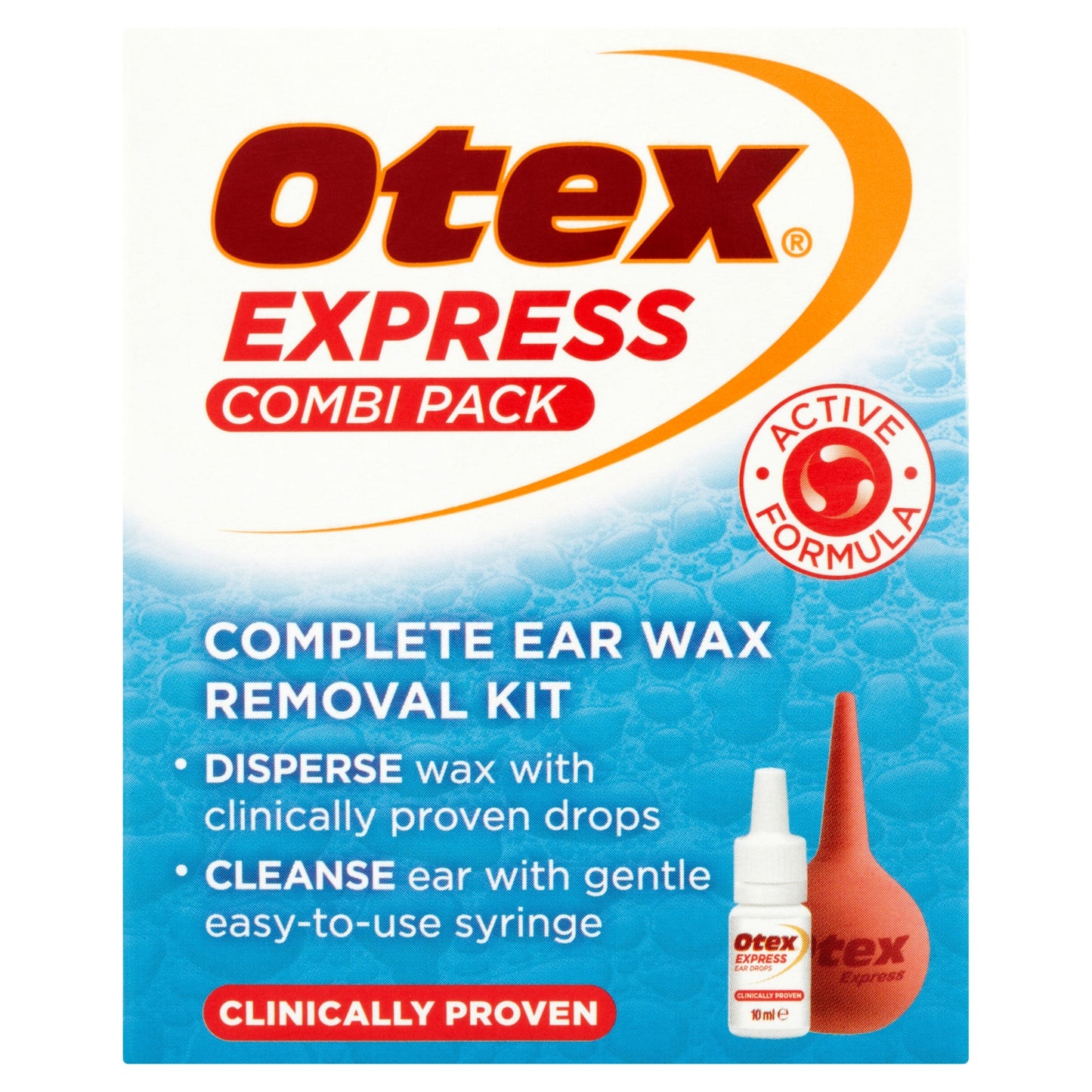 Otex Express Combi Pack Complete Ear Wax Removal Kit 10ml