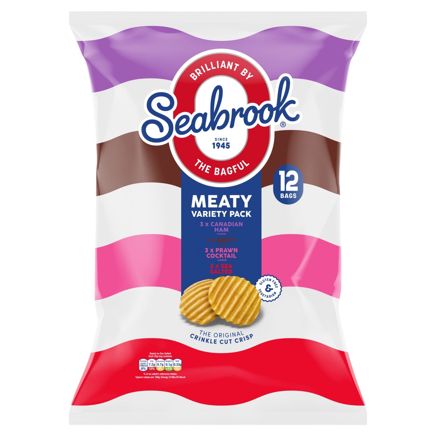 Seabrook Meaty Variety Pack 12 x 25g