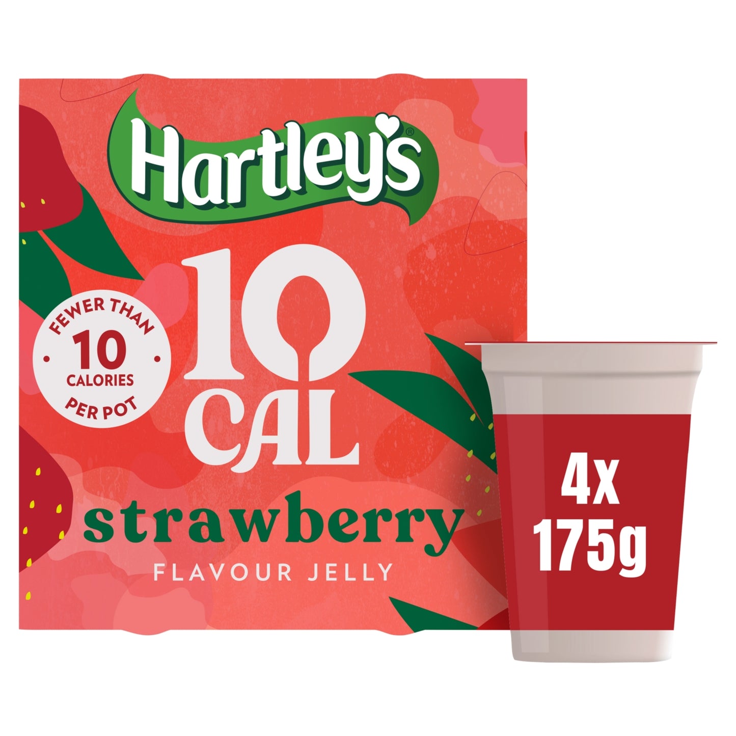 Hartley's 10 Cal Strawberry Flavour Jelly 4 x 175g (700g)
