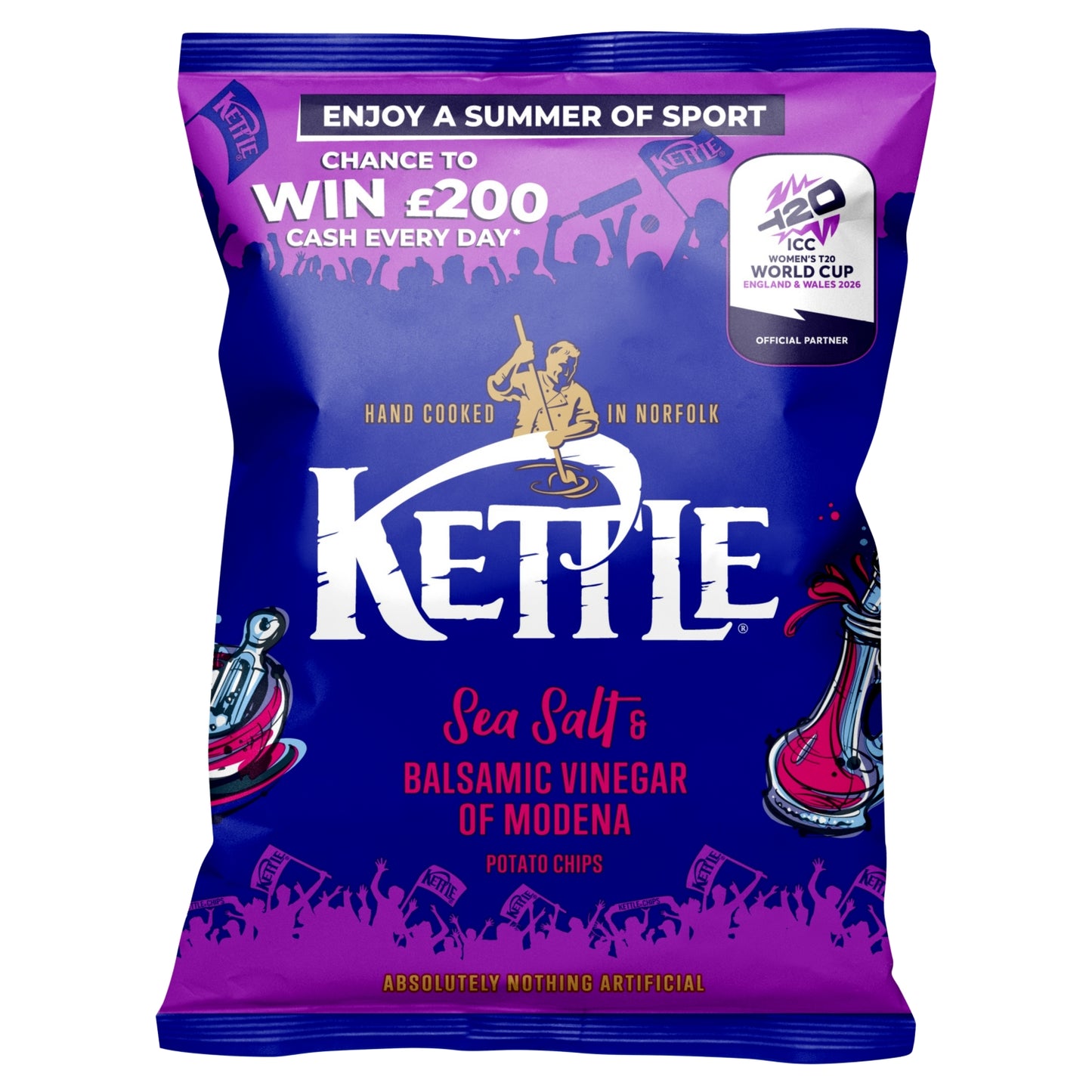 Kettle Sea Salt & Balsamic Vinegar of Modena Potato Chips 130g