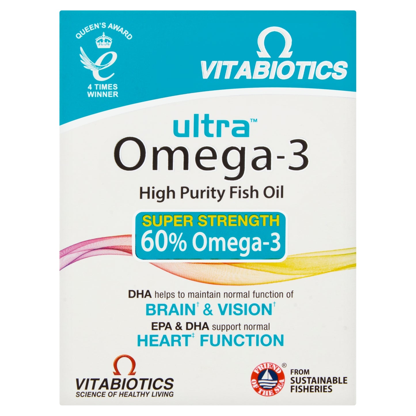 Vitabiotics Vitabiotics Ultra Omega-3 High Purity Fish Oil 60 Capsules
