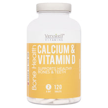 Verywell Vitamins Bone Health Calcium & Vitamin D 120 Tablets