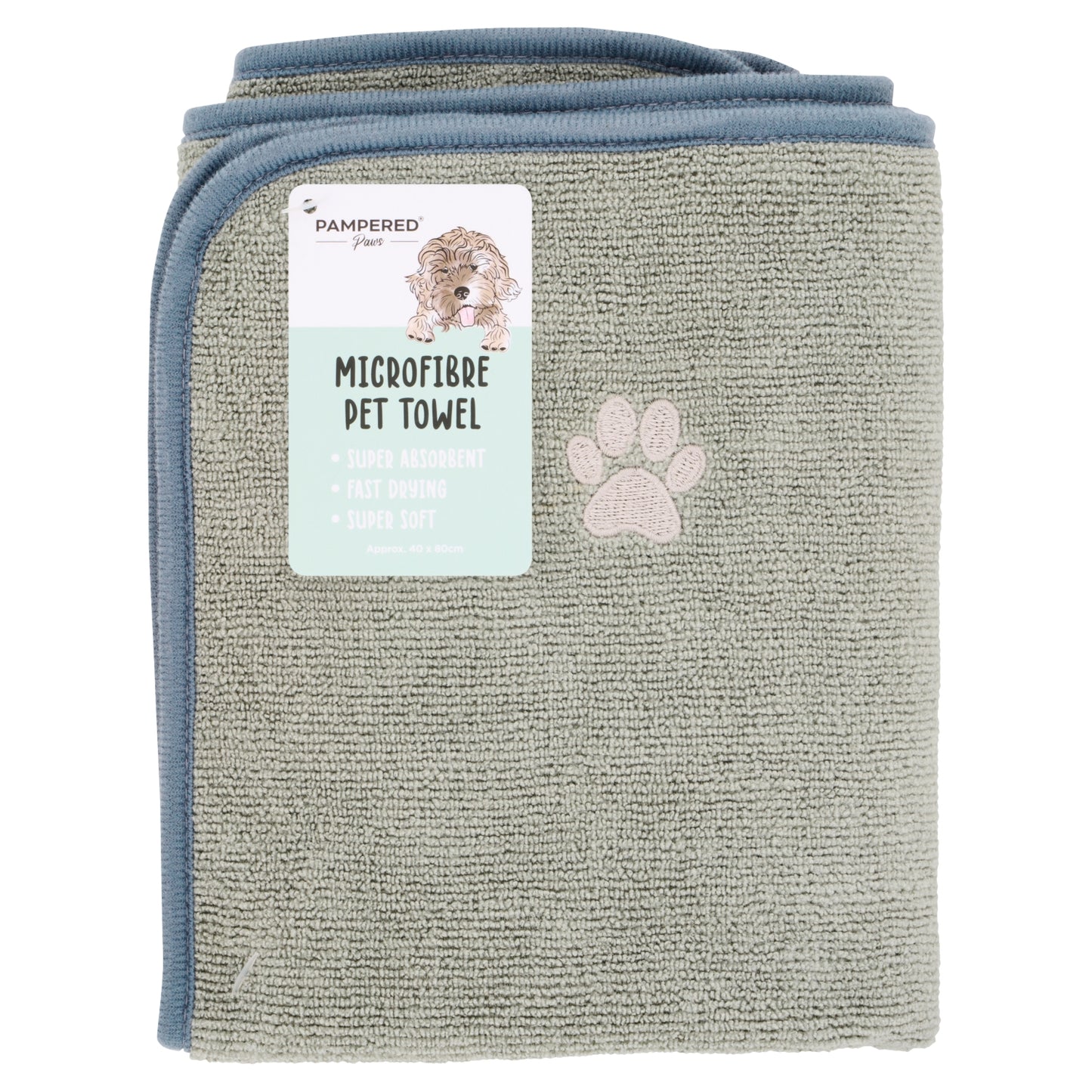 Pampered Paws Microfibre Pet Towel
