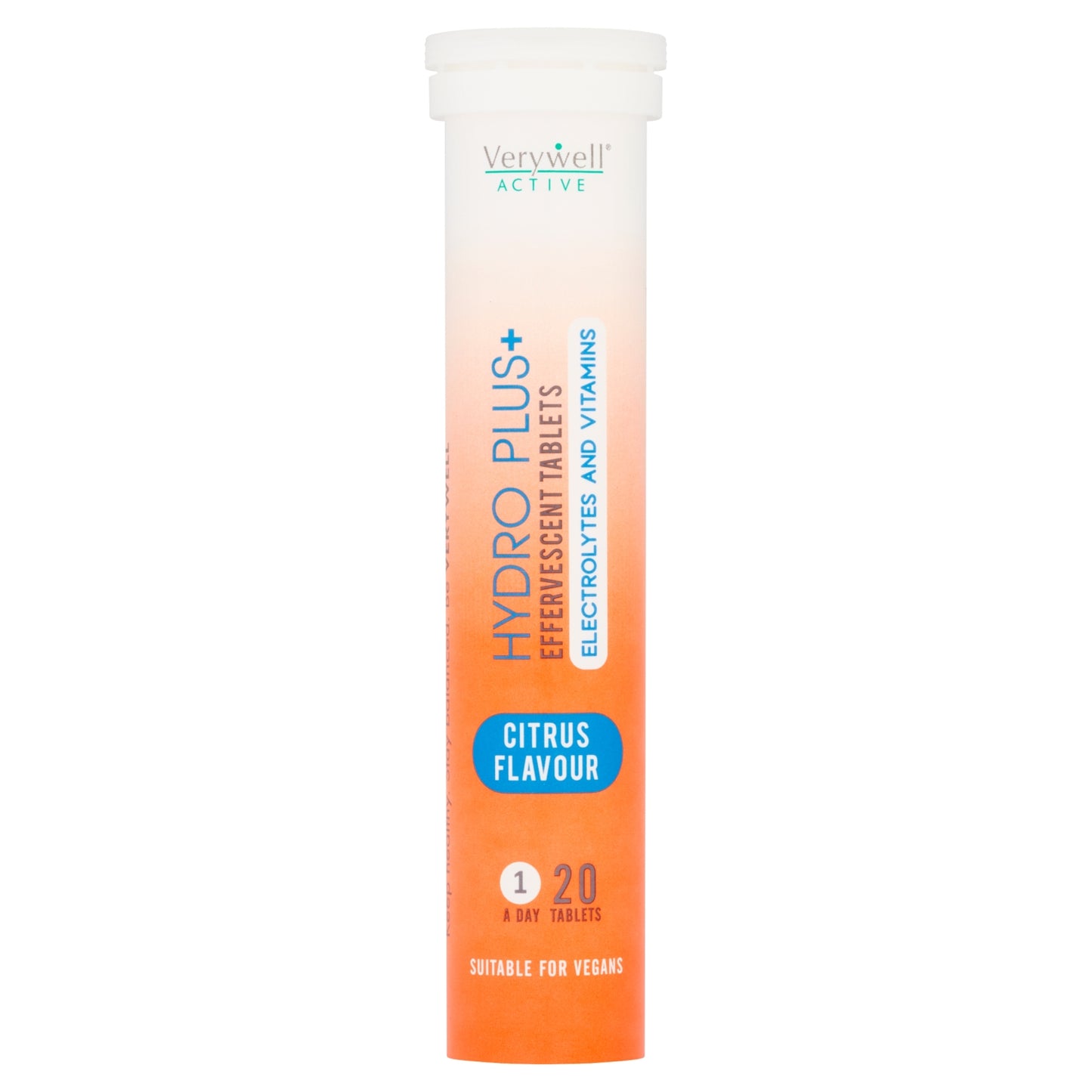 Verywell Active Hydro Plus+ Citrus Flavour 1 a Day 20 Effervescent Tablets