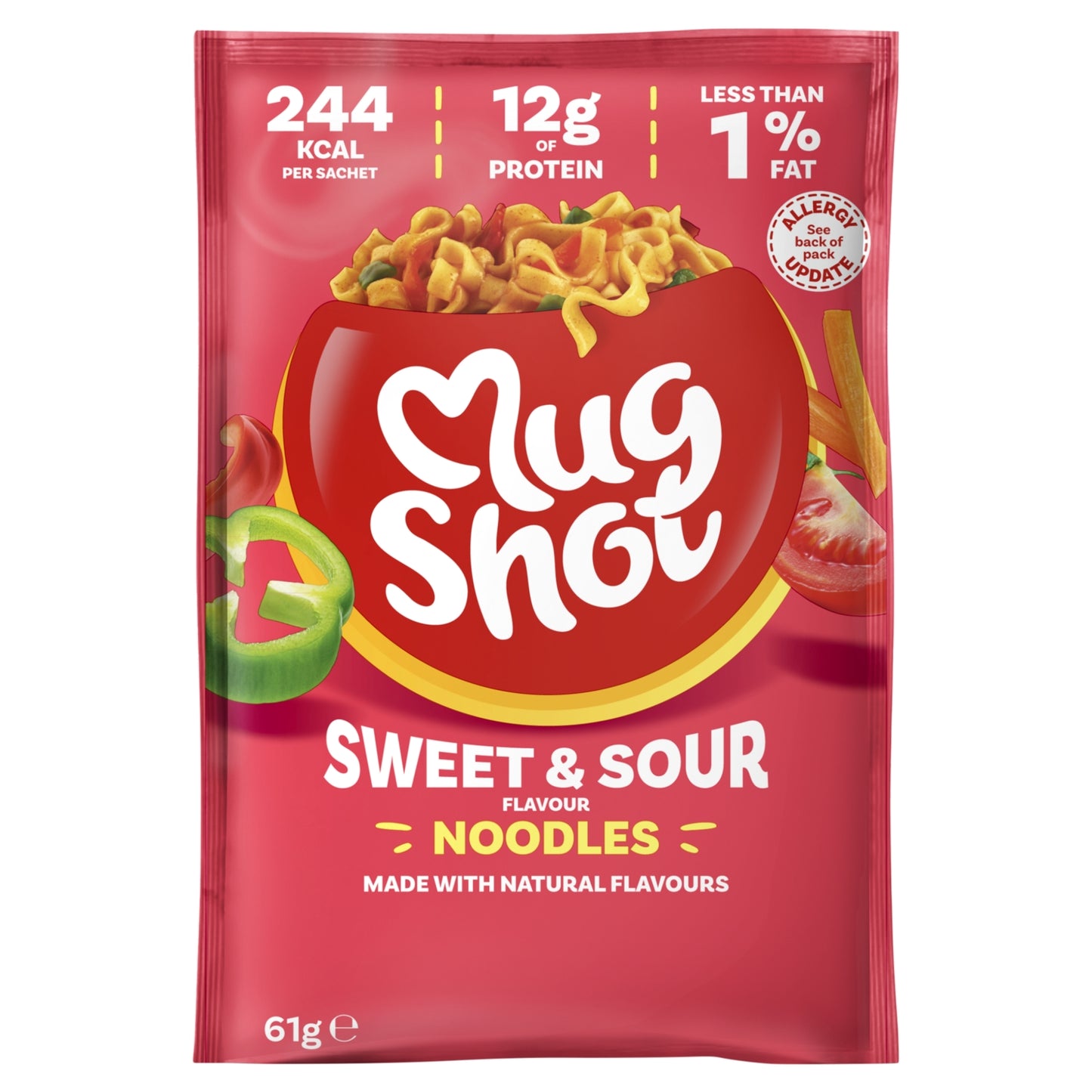 Mug Shot Sweet & Sour Flavour Noodles 61g
