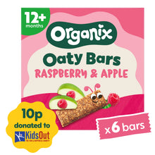 Organix Raspberry & Apple Soft Oaty Bars Toddler Snacks Multipack 138g (6x23g) 12 months+