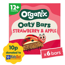 Organix Strawberry & Apple Soft Oaty Bars Toddler Snacks Multipack 138g (6x23g) 12 months+