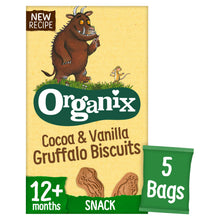 Organix Gruffalo Biscuits Toddler Snacks Multipack 5x20g 12 months+