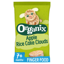 Organix Apple Rice Cake Clouds Organic Baby Snacks 40g 7 months+