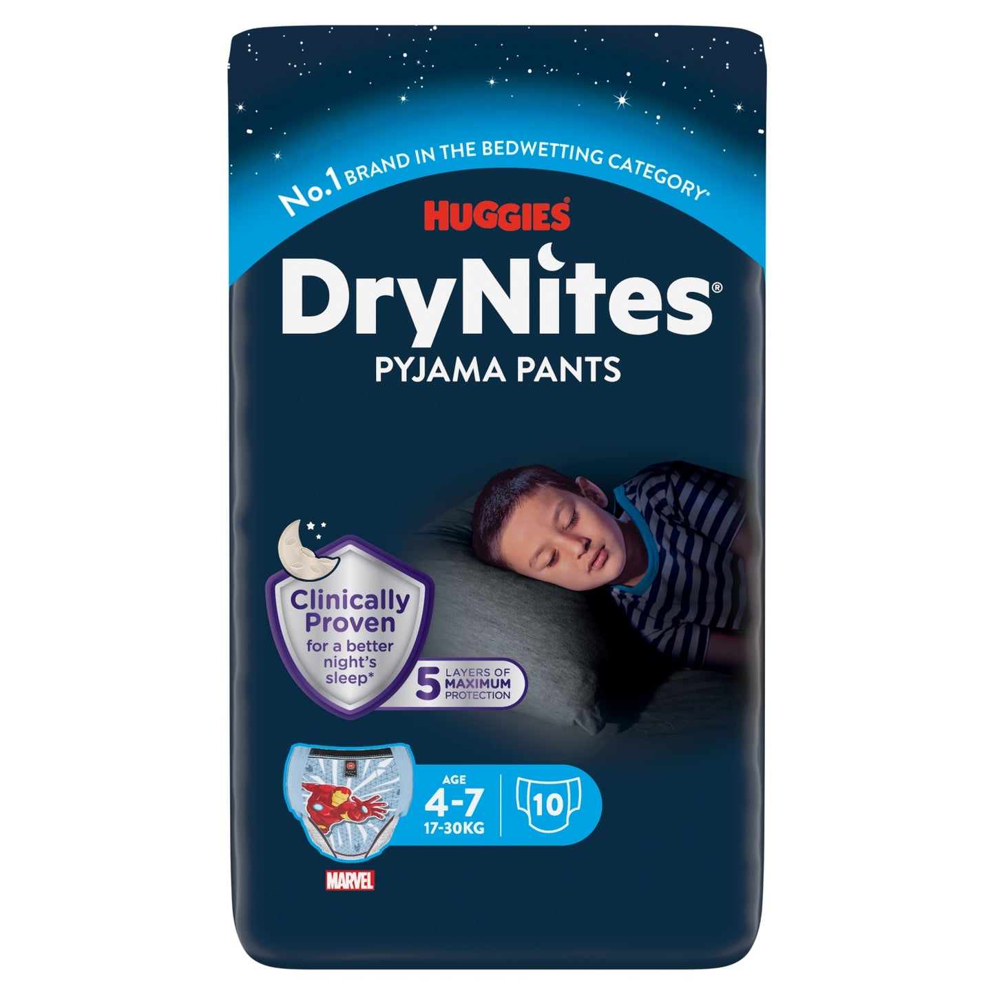Huggies Bedwetting Pyjama Pants Age 4-7 17-30kg